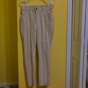 Hollister High-Rise Striped Pants. Size Small